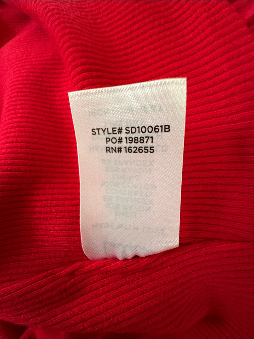 Lulus NWT Red Long Sleeve Ruffle Hem Mini Dress M - Picture 7 of 7